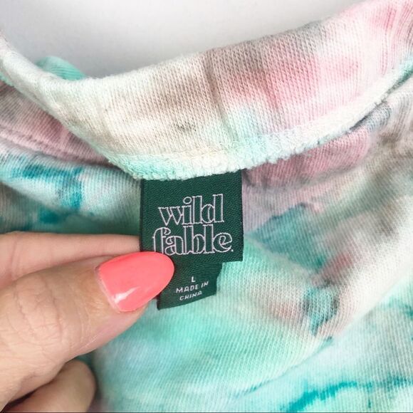 WILD FABLE | Tie Dye Strapless Tube Top Cropped Length Women’s Size Large - Picture 5 of 7